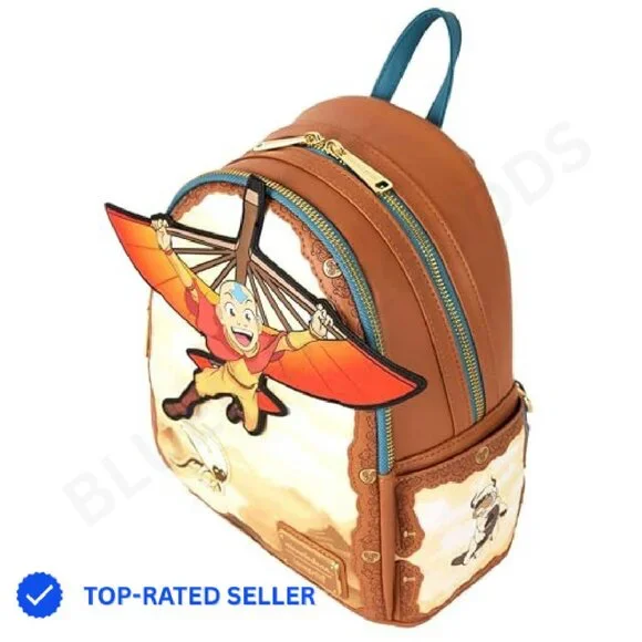 Mini Backpack Retro Cartoon Vegan Leather Daypack Adjustable Straps Zipper Pixar Up WondaPop 11 main image 4